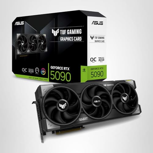 ASUS ROG Astral GeForce RTX™ 5090 OC Edition Graphics Card, NVIDIA (PCIe® 5.0, 32GB GDDR7, HDMI®/DP 2.1, 3.8-Slot, 4-Fan Design, Axial-tech Fans, Patented Vapor Chamber, Phase-Change GPU Thermal Pad)