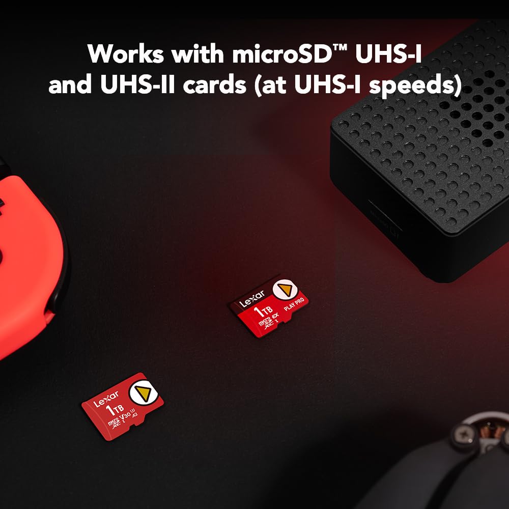 Lexar 1TB Play PRO microSD Express Card, UHS-I, C10, U3, V30, Full HD, 4K, Up to 900/600 MB/s Memory Card, Nintendo-Switch 2, ASUS ROG Ally, Steam Deck (LMSXPS0001T-BNNNU) - Image #0