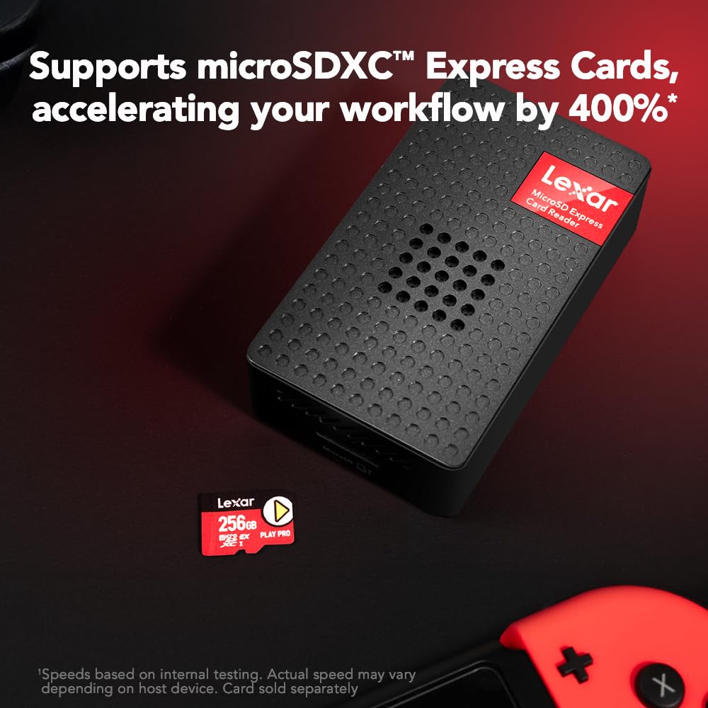 Lexar 1TB Play PRO microSD Express Card, UHS-I, C10, U3, V30, Full HD, 4K, Up to 900/600 MB/s Memory Card, Nintendo-Switch 2, ASUS ROG Ally, Steam Deck (LMSXPS0001T-BNNNU) - Image #0