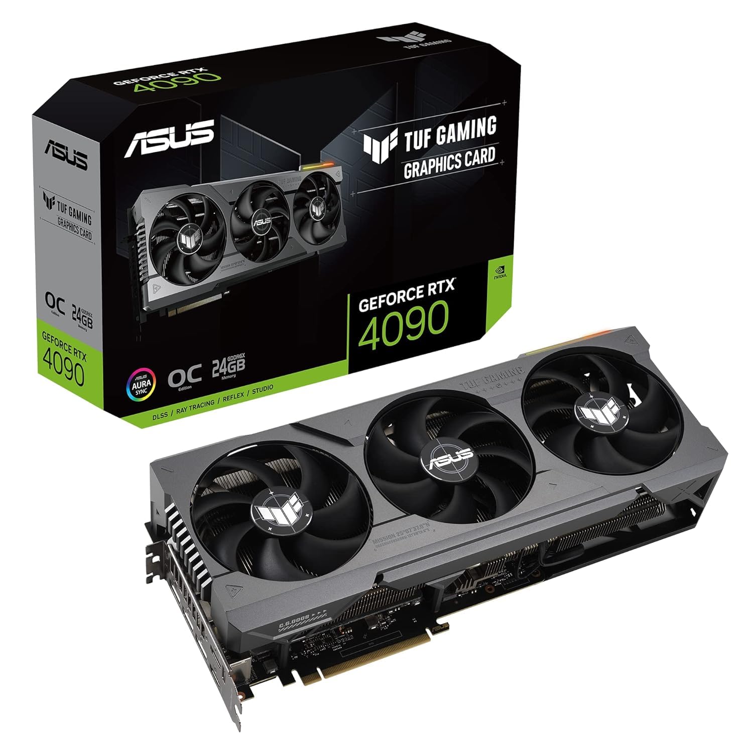 ASUS ROG Astral GeForce RTX™ 5090 OC Edition Graphics Card, NVIDIA (PCIe® 5.0, 32GB GDDR7, HDMI®/DP 2.1, 3.8-Slot, 4-Fan Design, Axial-tech Fans, Patented Vapor Chamber, Phase-Change GPU Thermal Pad)