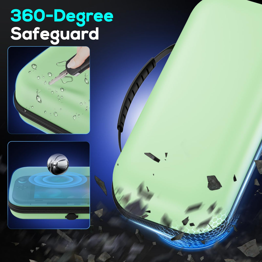 Auarte [Charge inside] Carrying Case for Nintendo Switch 2 2025 / Switch OLED / Switch with Adapter and for Joy Cons Storage, Travel Case for Switch 2 Console with 22 Game Card Storage