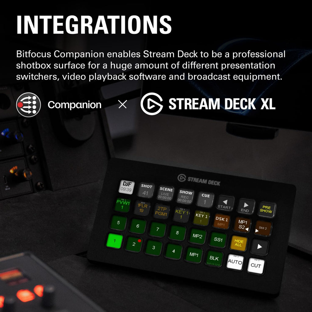 Elgato Stream Deck XL – Advanced Studio Controller, 32 Macro Keys, Trigger Actions in apps and Software Like OBS, Twitch, YouTube and More, USB, Works with Mac and PC