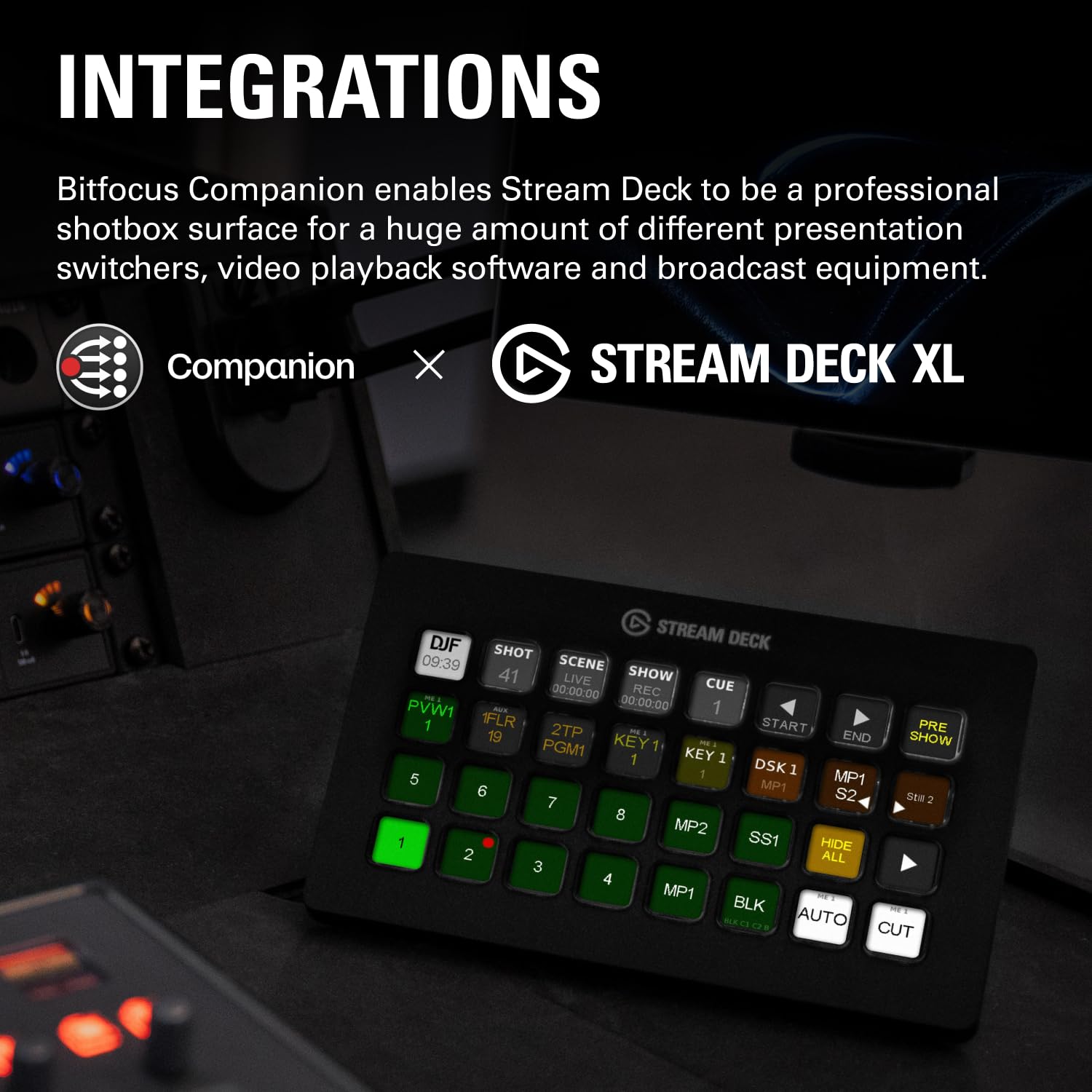 Elgato Stream Deck XL – Advanced Studio Controller, 32 Macro Keys, Trigger Actions in apps and Software Like OBS, Twitch, YouTube and More, USB, Works with Mac and PC