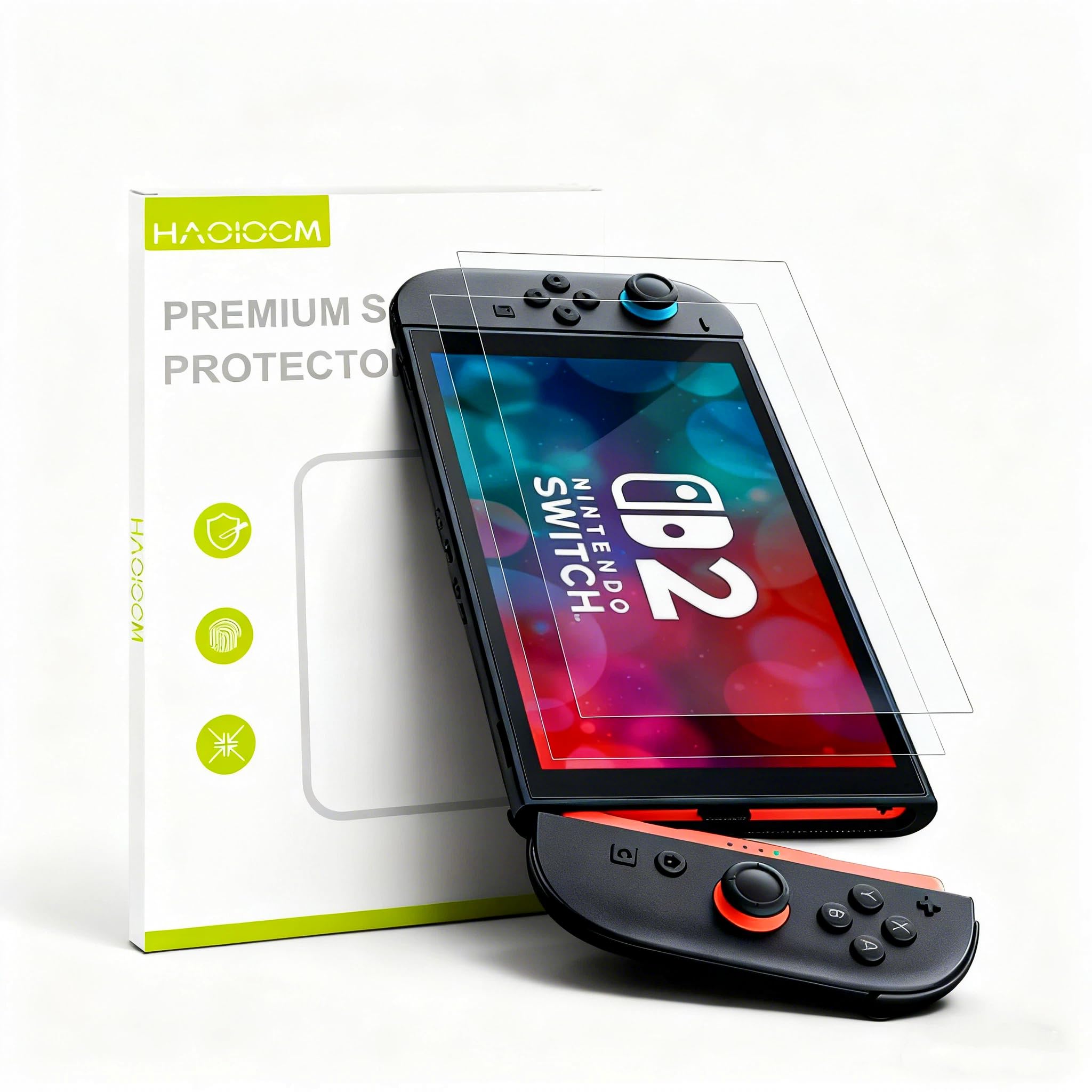 2-Pack Switch 2 Screen Protector 7.9-inch - AR Anti-Glare, 96% Transmittance, 0.175mm Ultra-Thin, Bubble-Free Installation, Anti-Fingerprint, Scratch-Resistant for Nintendo Switch 2 - Image #0