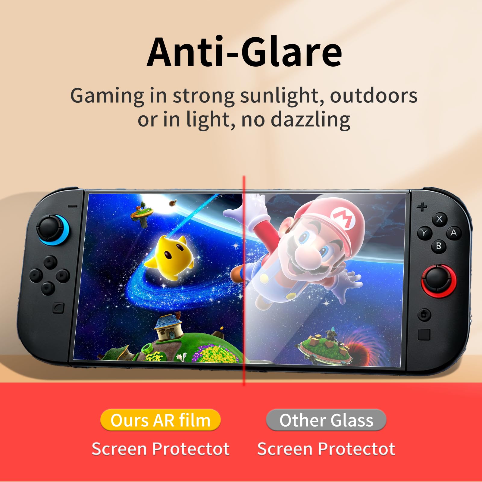 2-Pack Switch 2 Screen Protector 7.9-inch - AR Anti-Glare, 96% Transmittance, 0.175mm Ultra-Thin, Bubble-Free Installation, Anti-Fingerprint, Scratch-Resistant for Nintendo Switch 2 - Image #0