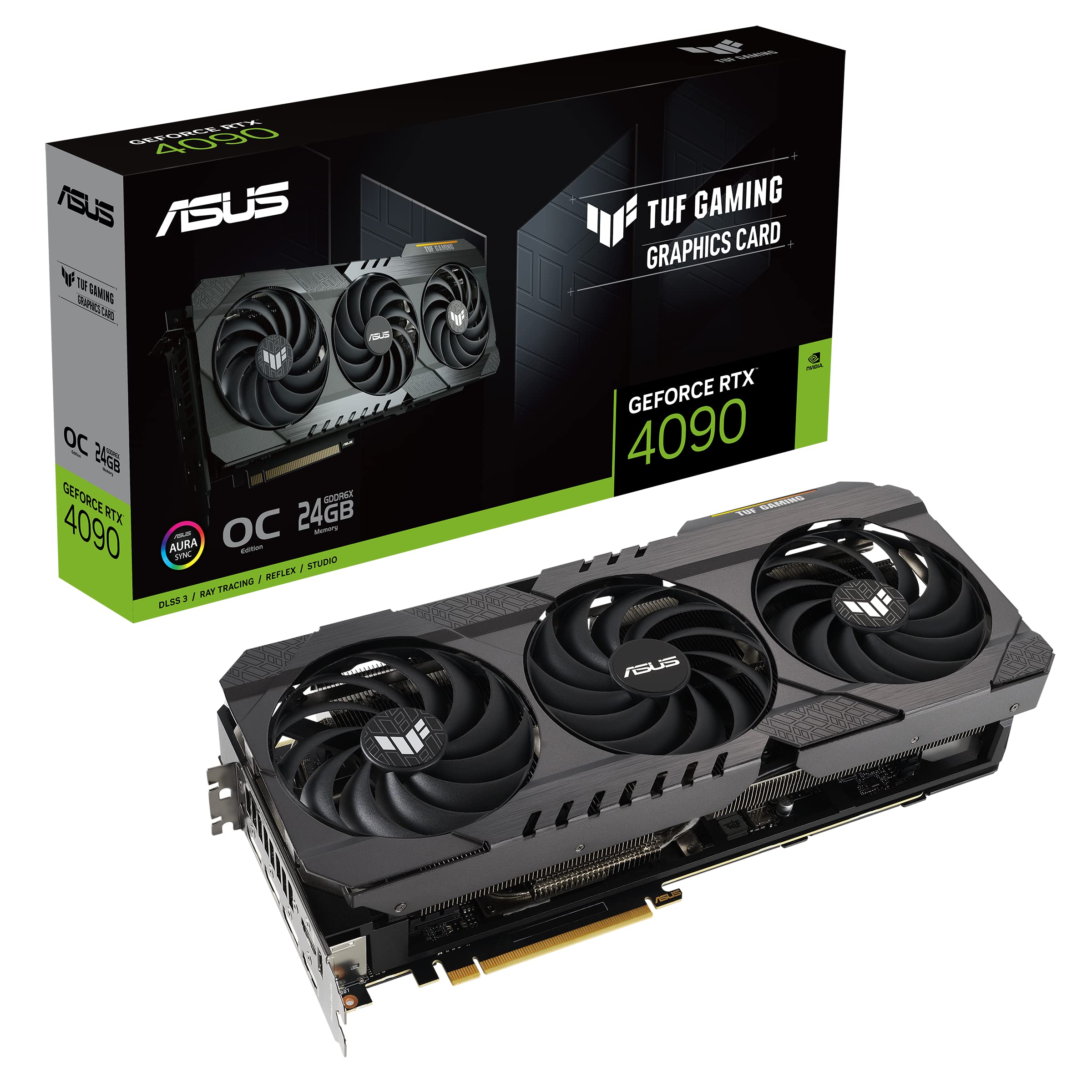 ASUS ROG Astral GeForce RTX™ 5090 OC Edition Graphics Card, NVIDIA (PCIe® 5.0, 32GB GDDR7, HDMI®/DP 2.1, 3.8-Slot, 4-Fan Design, Axial-tech Fans, Patented Vapor Chamber, Phase-Change GPU Thermal Pad)