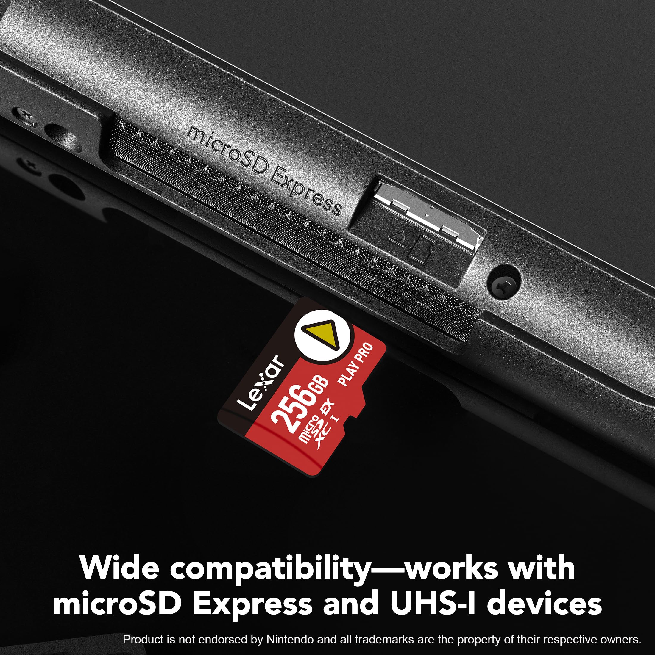 Lexar 1TB Play PRO microSD Express Card, UHS-I, C10, U3, V30, Full HD, 4K, Up to 900/600 MB/s Memory Card, Nintendo-Switch 2, ASUS ROG Ally, Steam Deck (LMSXPS0001T-BNNNU) - Image #0